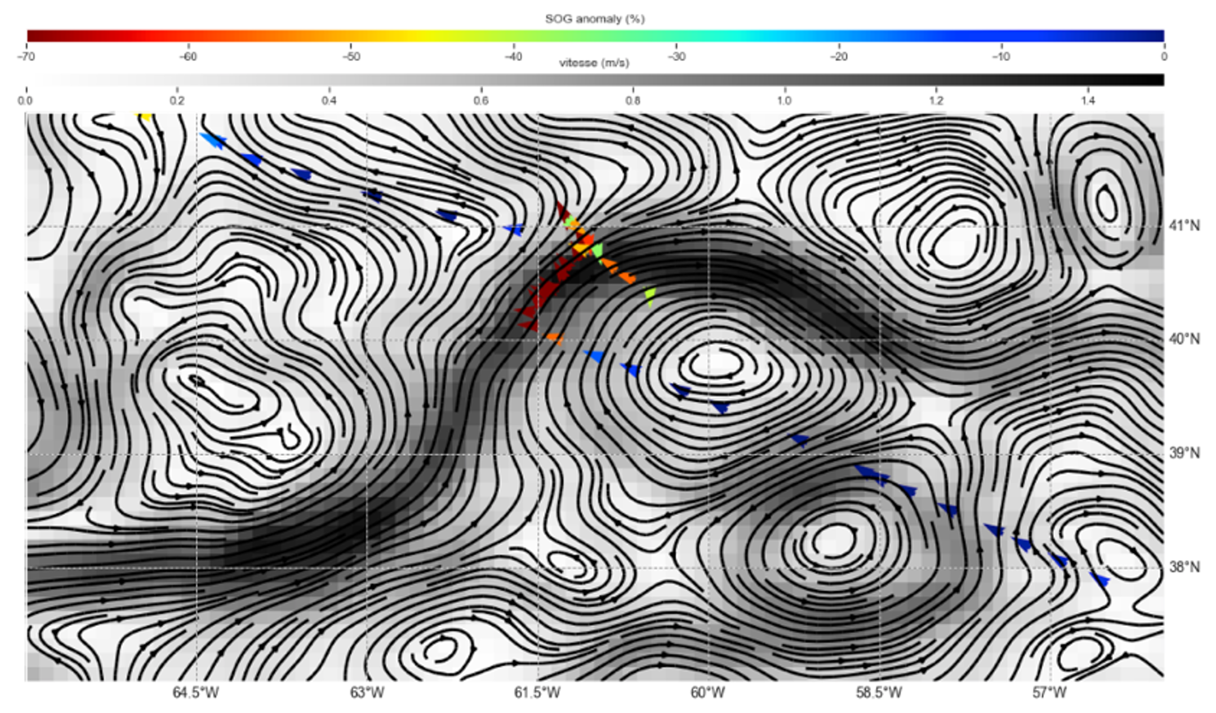 Insightful Gulf Stream current and atypical ship trajectories analysis